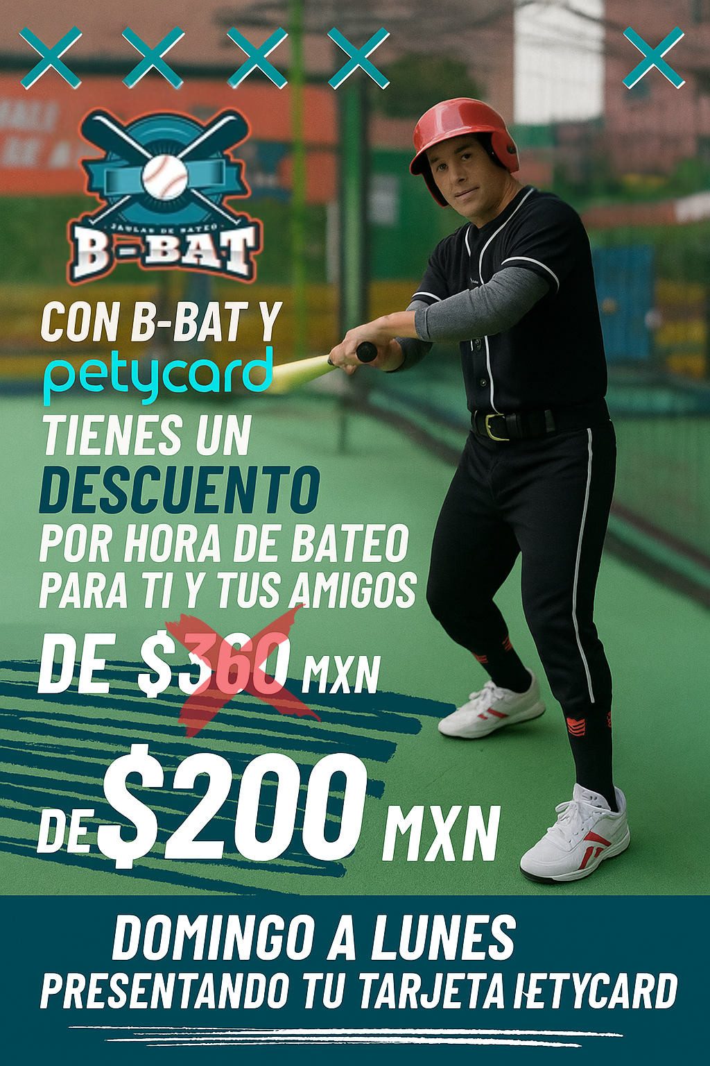Descuento hora de Bateo